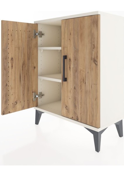 Arges Komodin 2 Raflı 2 Kapaklı 60X30X80 Aytaşı-Çam fırsatları
