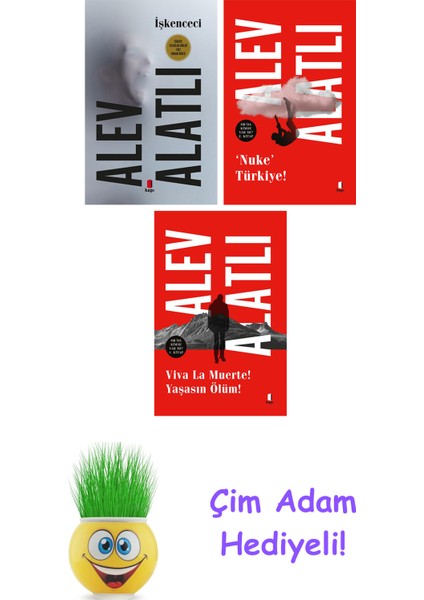 Alev Alatlı 3 Kitap Seti + Çim Adam Hediye