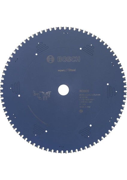 Professional Expert Serisi Metal Için Daire Testere Bıçağı 305*25,40 mm 80 Diş