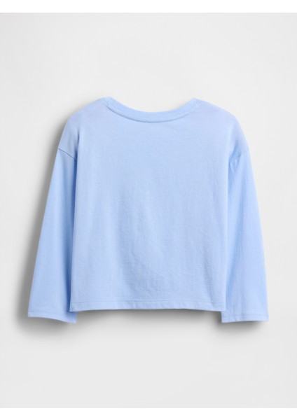 Kız Bebek Açık Mavi Mix & Match Relaxed Grafik T-Shirt fiyatları