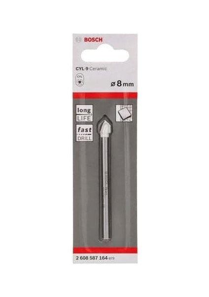 Professional Accessories Matkap ve Kırıcı Delici Uçları, Taş Ve, Gri, 8 Mm, 1 Adet fiyatları