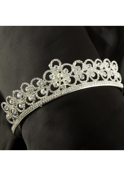 Lüks Taşlı Gelin Taçı