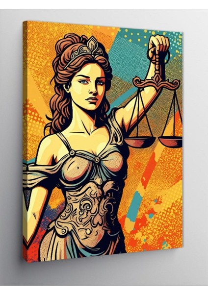 Kanvas Tablo Mitolojik Adalet Kadını 50 x 70 CNVSDKEY-125848-50-70