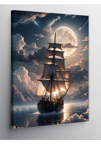 Kanvas Tablo Yelkenli Gemi 100 x 140 CNVSDKEY-126439-100-140