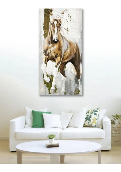 Kanvas Tablo Dekoratif Asil At Duvar Kanvas Tablo ART00270 60 x 120