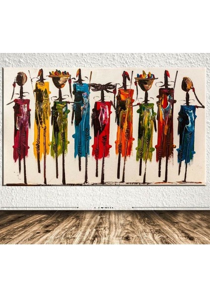 Afrikalı Dev Boyut Kanvas Tablo 60 x 120 cm