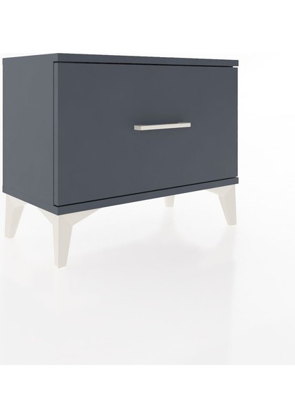 Arges Komodin Tek Çekmeceli 60X30X48 Antrasit-Antrasit fiyatları