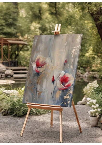 Kanvas Tablo Güllerin Senfonisi Yağlı Boya Görünümlü Kanvas Tablo 50 x 70