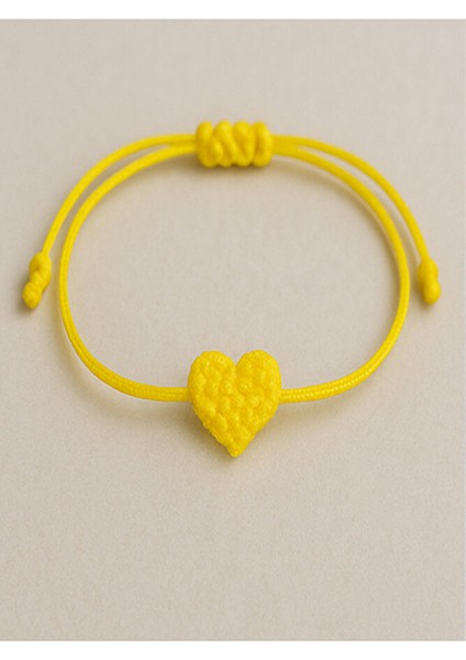 sarı orgu kalp bıleklık modelleri