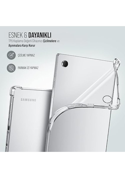 Tablet Kılıf Şeffaf Silikon Arka Kapak ( Tab A9 X110) modelleri