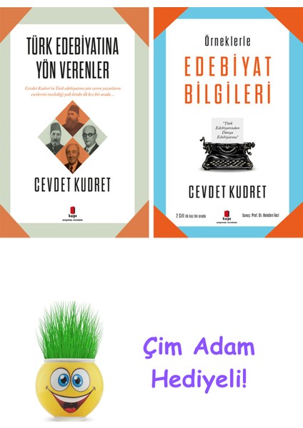 Cevdet Kudret 2 Kitap Seti + Çim Adam Hediye