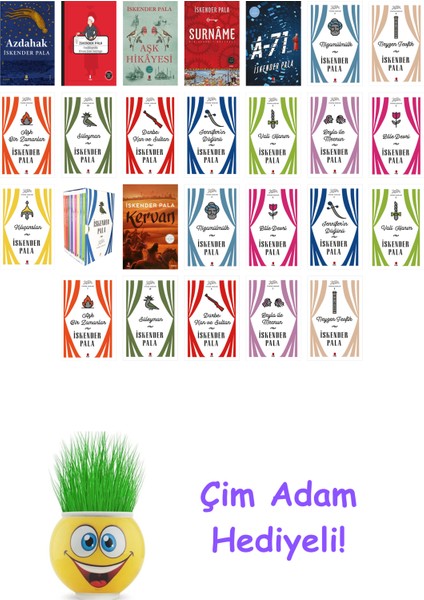 Iskender Pala 26 Kitap Seti + Çim Adam Hediye