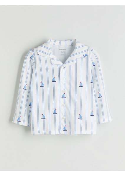 Yeni Sezon Resort Yaka Çizgili Erkek Bebek Pijama Takım fiyatları