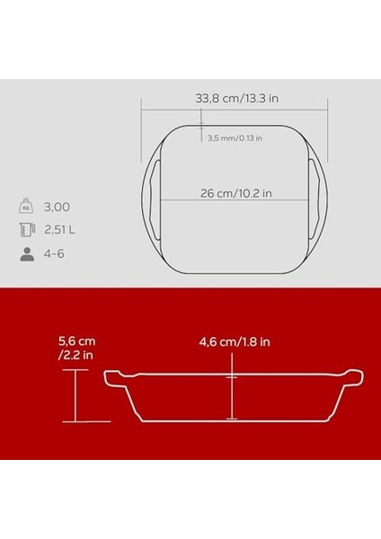 Döküm Kızartma Tavası, Kare, 26X26 Cm, Kırmızı modelleri