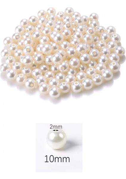 500 Gram 10MM Krem Renk Plastik Inci Boncuk Çanta ve Takı Yapım Boncuğu (~950 Adet) fiyatları