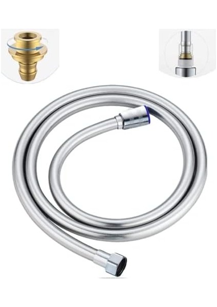 170CM Pvc Duş Hortumu - G1/2 Bağlantılı, Yüksek Basınç Dayanımlı, Esnek ve Dayanıklı, 2 Yıl, 3 Adet Kauçuk Conta ile fiyatları