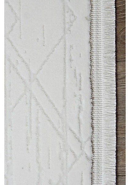 Arges Çerçeveli Krem Akrilik Makine Halısı modelleri