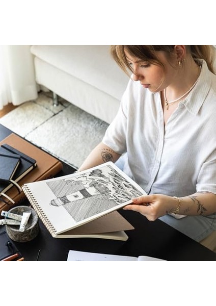 Eskiz Defteri Kapak 60 Yaprak 140 Gr. Perforajlı Book modelleri