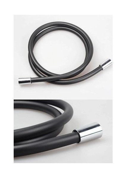 Kaliteli Patlamaz Kopmaz Paslanmaz Pvc 150CM Duş Hortumu Tüm Duş Başlıklarıyla Uyumludur (Siyah) modelleri