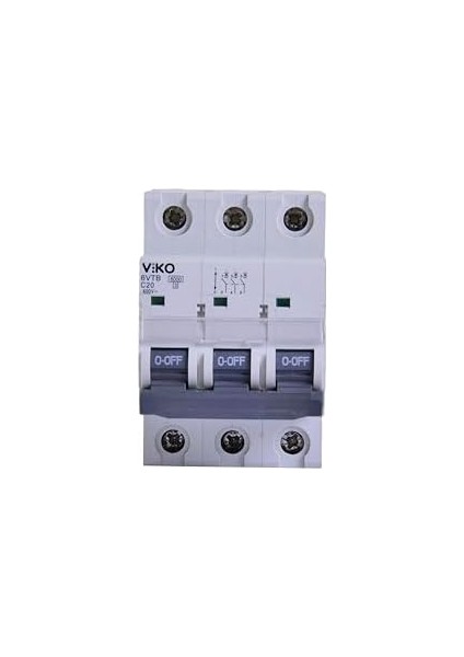 6VTB-3C20 Otomatik Sigorta 6ka C Tipi 3 Kutup 20A modelleri