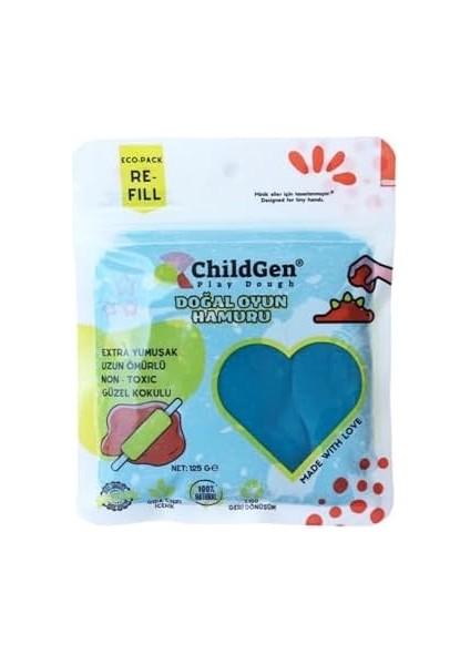 Oyun Hamuru - Mavi -Vakumlu Kartuş Paket - (Ecopack-Refill) fiyatları