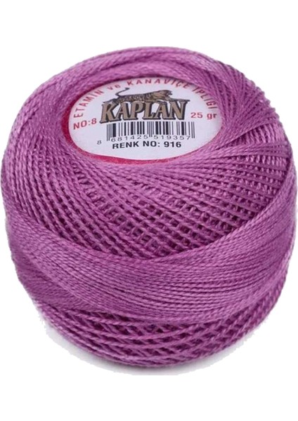 Kaplan Etamin ve Kanaviçe Ipi 8 No Kod/renk: 916 - Royaleks