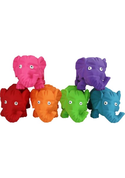 Origami Pals Elephant Lateks Renkli Origami Fil Köpek Oyuncağı Küçük Boy - Minik Çiğneme Canavarları Için Dayanıklı Yapı!