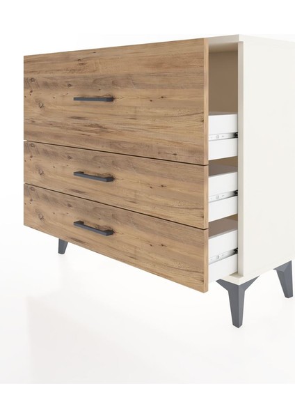 Arges Şifonyer 3 Çekmeceli 88X30X80 Aytaşı-Çam fırsatları
