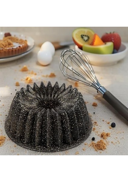Thermo Döküm Gövdeli Keskin Kek Kalıbı 26CM, Dilimli ve Döküm, Siyah Granit Benekli Pişirme Kabı, Çıkarma, Dayanıklı Alaşım fiyatları
