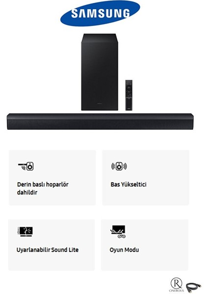 300W Bass-Dolby Audio / Dts Virtual:x Optik-Usb-Bluetooth® Tv-Telefon Bağlantı Soundbar Ev Sinema Sistemi