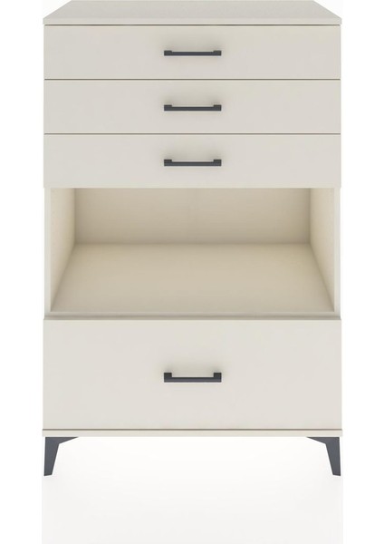 Hyperion Dolap Tek Raflı 4 Çekmeceli 88X44X134 Aytaşı-Aytaşı