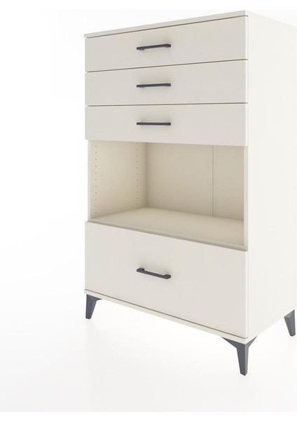 Hyperion Dolap Tek Raflı 4 Çekmeceli 88X44X134 Aytaşı-Aytaşı modelleri