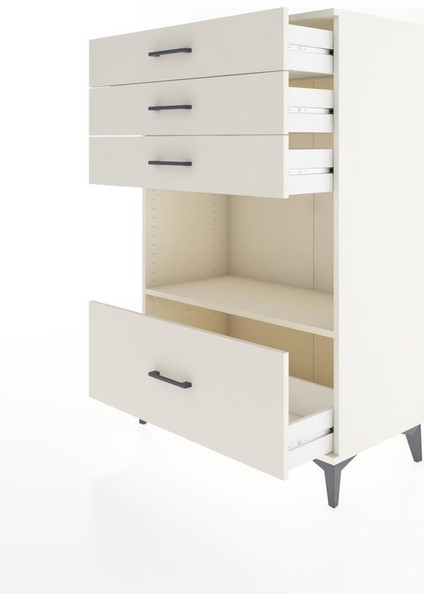 Hyperion Dolap Tek Raflı 4 Çekmeceli 88X44X134 Aytaşı-Aytaşı fırsatları