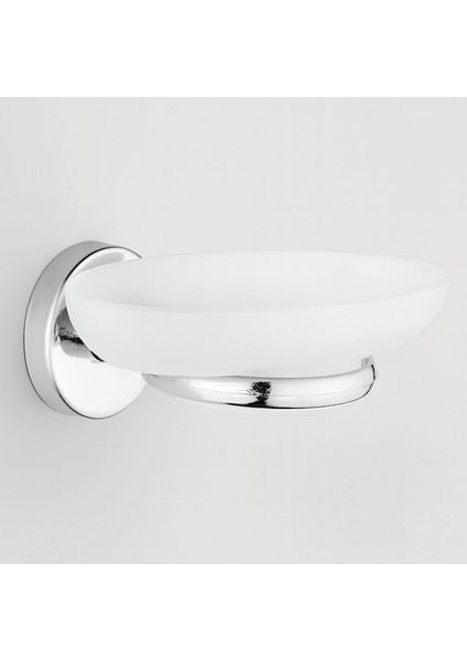 Krom Duvar Tipi Sabunluk Banyo Tuvalet Mutfak Için Şık Metal Modern ve Dayanıklı Tasarım Aksesuar