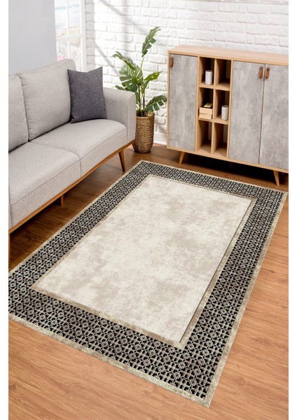 Yıkanabilir, Kaymaz ve Dekoratif Bej Halı, Salon ve Mutfak Için Ideal Seçim fiyatları