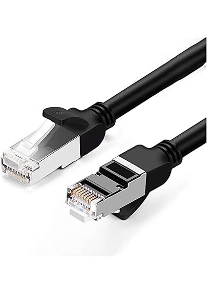 Cat6 Saf Bakır Metal Konnektör Ethernet Kablosu Siyah 5 Metre modelleri