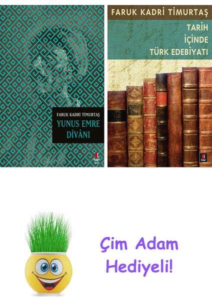 Faruk Kadri Timurtaş 2 Kitap Seti + Çim Adam Hediye