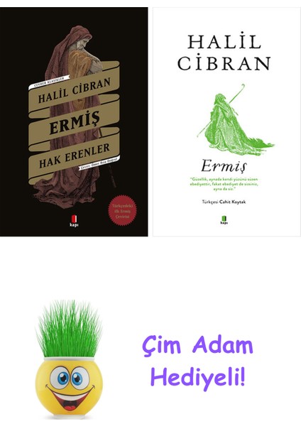 Halil Cibran 2 Kitap Seti + Çim Adam Hediye