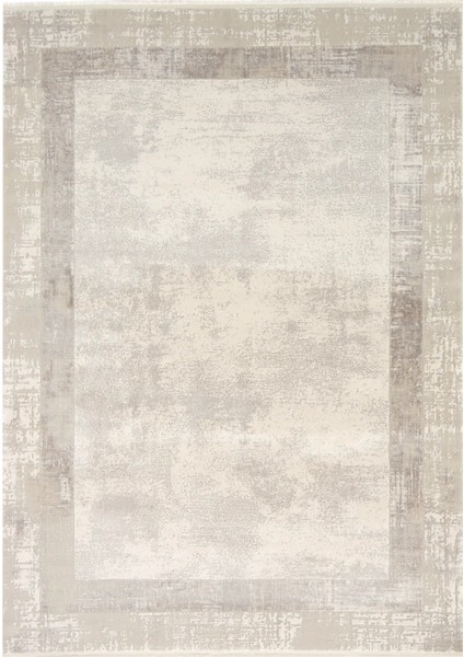 Aneto Çerçeveli Krem Akrilik Makine Halısı