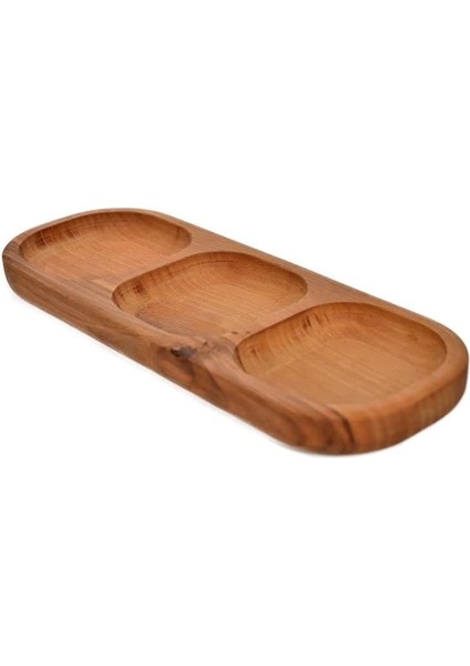 Dikdörtgen Çerezlik 3 Gözlü 32 cm