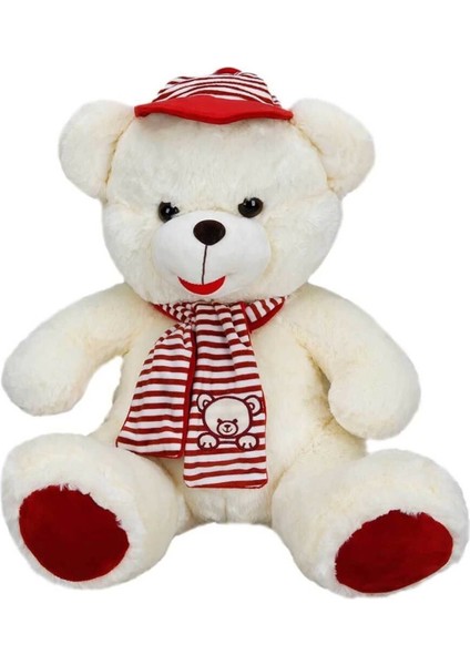 Bfs Şapkalı Atkılı Peluş Ayı 50 cm