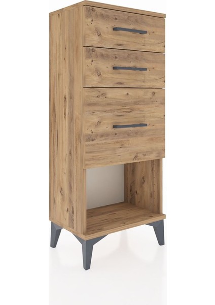 Arges Komodin 3 Çekmeceli 44X30X106 Çam-Çam fiyatları