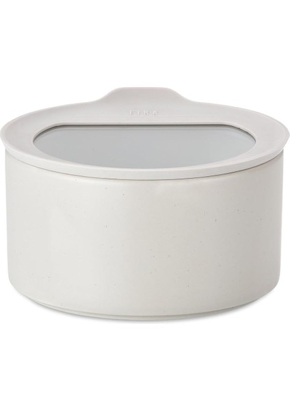 Fika One Seramik Saklama Kabı Buz Beyaz 420 ml D- D-NEONE042-01