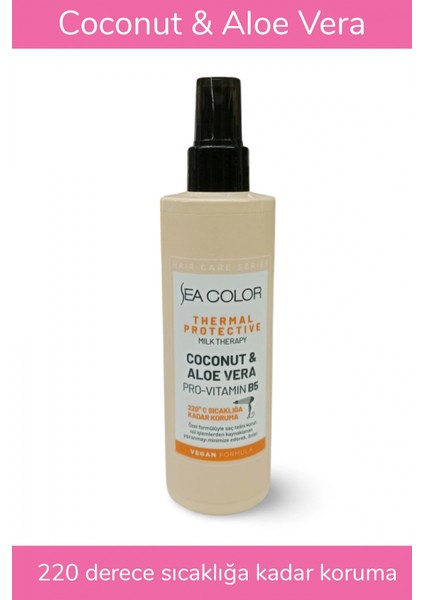 Yüksek Saç Teli Koruma Özellikli Fön Suyu Coconut - Aloe Vera - Provitamin B5 220ML fiyatları