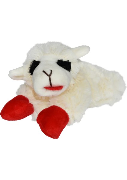 Lambchop Kuzu Peluş Köpek Oyuncağı Medium - Orta Boy Yatan Kuzu Peluş Sarılma Arkadaşı!