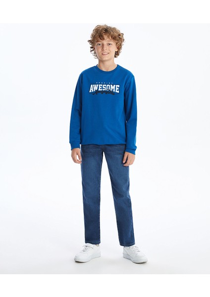 Yeni Sezon Bisiklet Yaka Erkek Çocuk Sweatshirt fiyatları