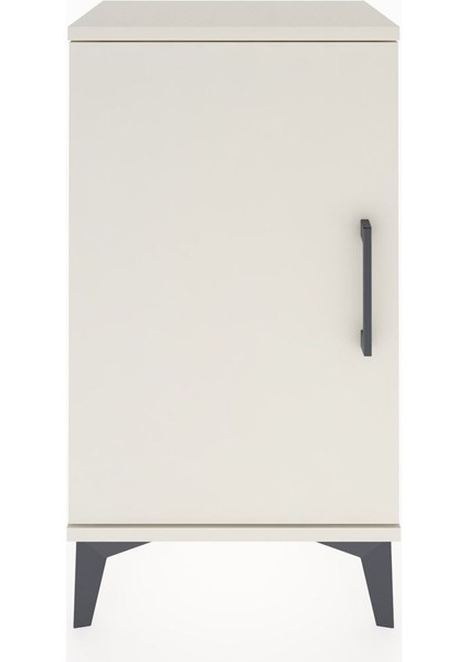 Arges Komodin Tek Raflı Tek Çekmeceli Tek Kapaklı 44X30X80 Aytaşı-Aytaşı fiyatları