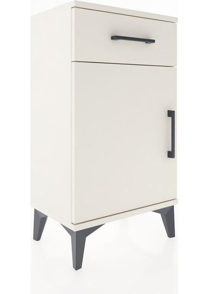 Arges Komodin Tek Raflı Tek Çekmeceli Tek Kapaklı 44X30X80 Aytaşı-Aytaşı modelleri