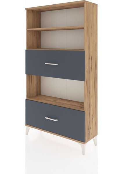 Arges Dolap 3 Raflı 2 Çekmeceli 88X30X163 Çam-Antrasit modelleri