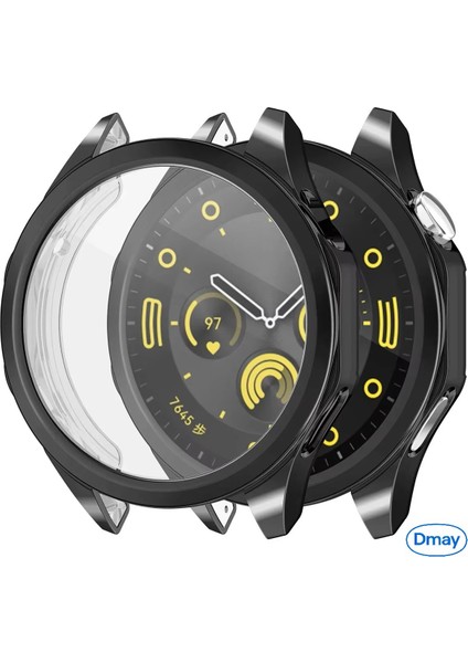Huawei Watch Gt 6 Pro (46MM) - Gt 6 (46MM) - Gt 6 (41MM) Uyumlu Uyumlu 360 Full Koruma Silikon Kılıf